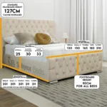 wing back bed